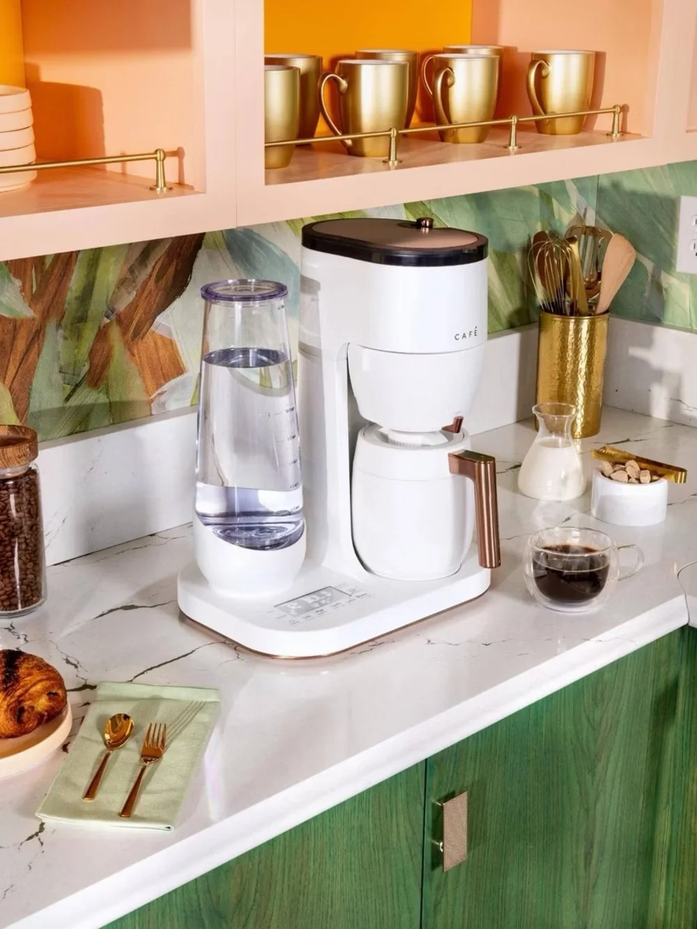 CAFÉ Specialty Grind & Brew Coffee Maker White Rose Gold